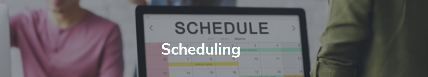 scheduling banner